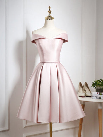 Woochic robe courte fluide mode de demoiselle d'honneur prom Rose XS